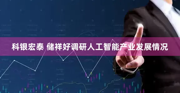 科银宏泰 储祥好调研人工智能产业发展情况
