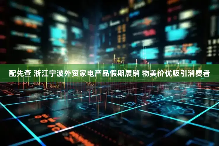 配先查 浙江宁波外贸家电产品假期展销 物美价优吸引消费者