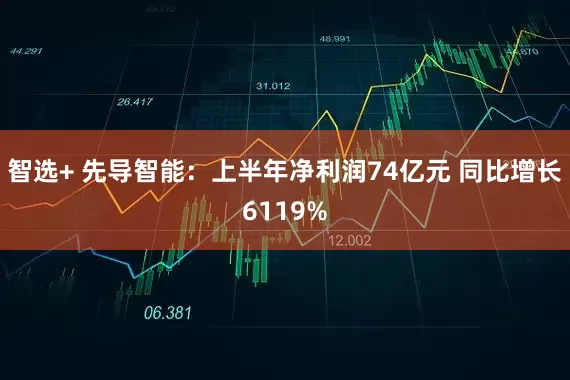 智选+ 先导智能：上半年净利润74亿元 同比增长6119%